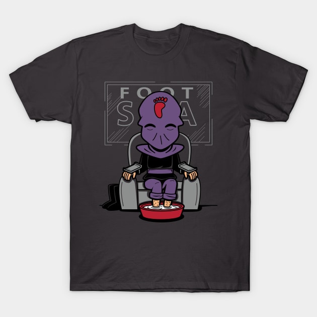 Foot Soldier Spa Funny Kawaii Relaxation Villain Cartoon T-Shirt by BoggsNicolas